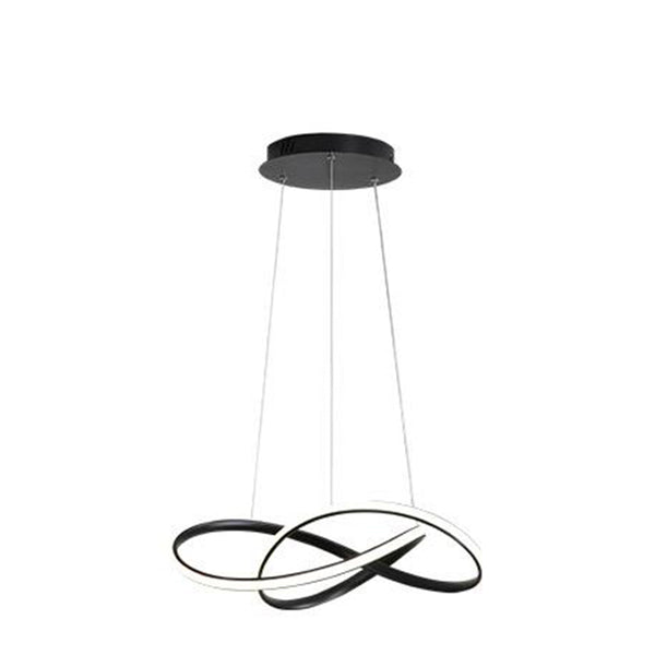 Lustra LED suspendata Tavi, 30W 50 cm, negru