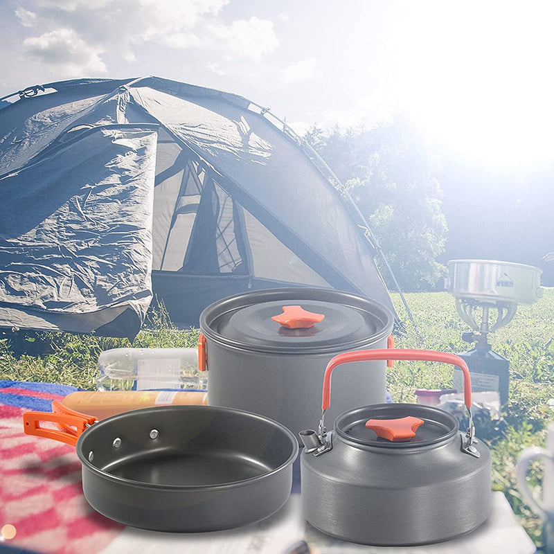 Set vase de gatit pentru camping Traveler