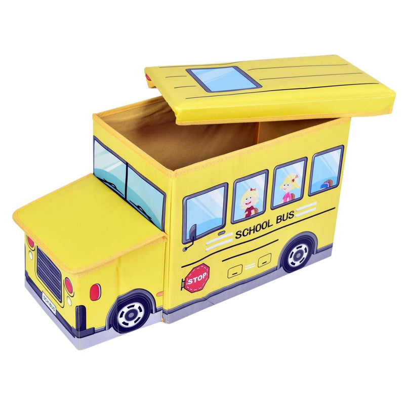 Scaun cutie de depozitare pentru copii 26.5 x 31 x 55 galben