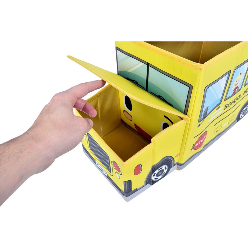 Scaun cutie de depozitare pentru copii 26.5 x 31 x 55 galben