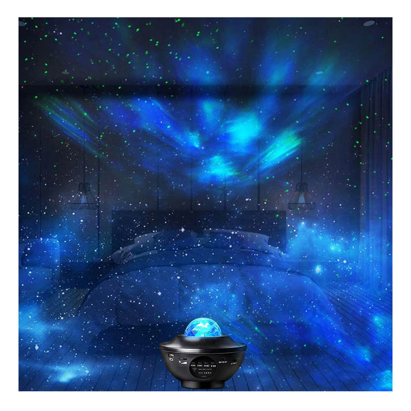 ﻿Lampa cu difuzor bluetooth proiector led si laser galaxie lumina de noapte ﻿