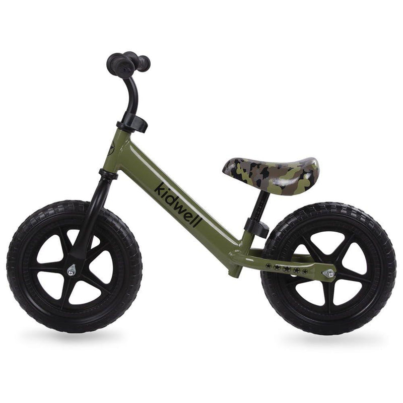 Bicicleta fara pedale copii kidwell rebel khaki