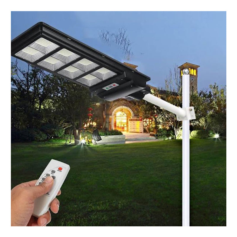 Lampa stradala proiector led cu panou solar si telecomanda ip65 6000k 360w