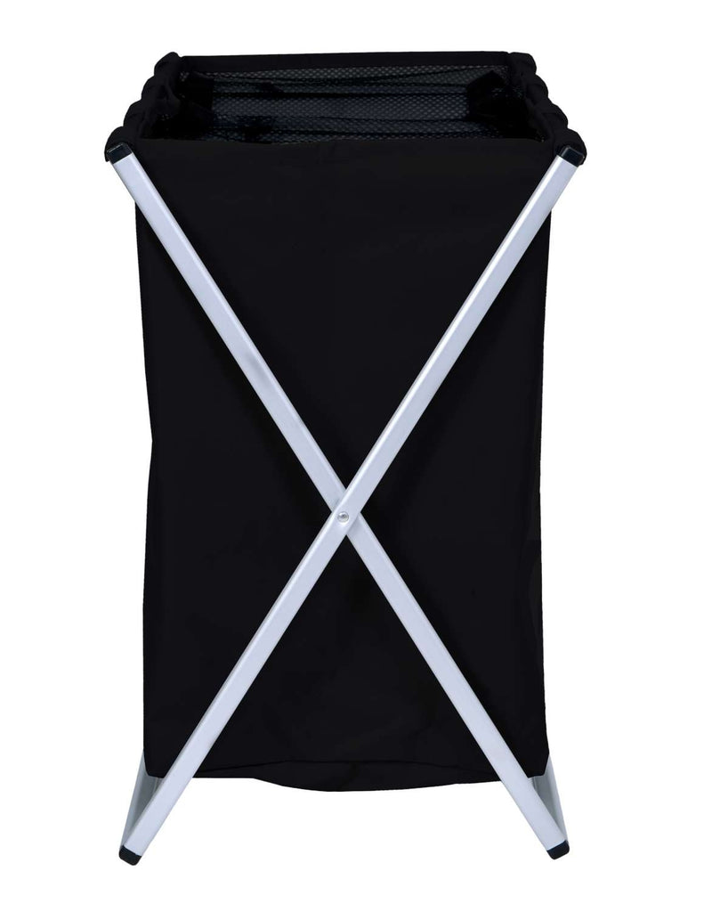 Cos de rufe haine 3 compartimente negru