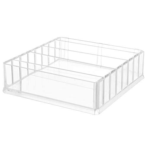 Organizator pentru Machiaj, Depozitare pentru Cosmetice, cu 7 Rafturi Ajustabile, pentru Palete, Farduri de Pleoape, Pudre, Rujuri, Coafat, Acrilic, Transparent SONGMICS