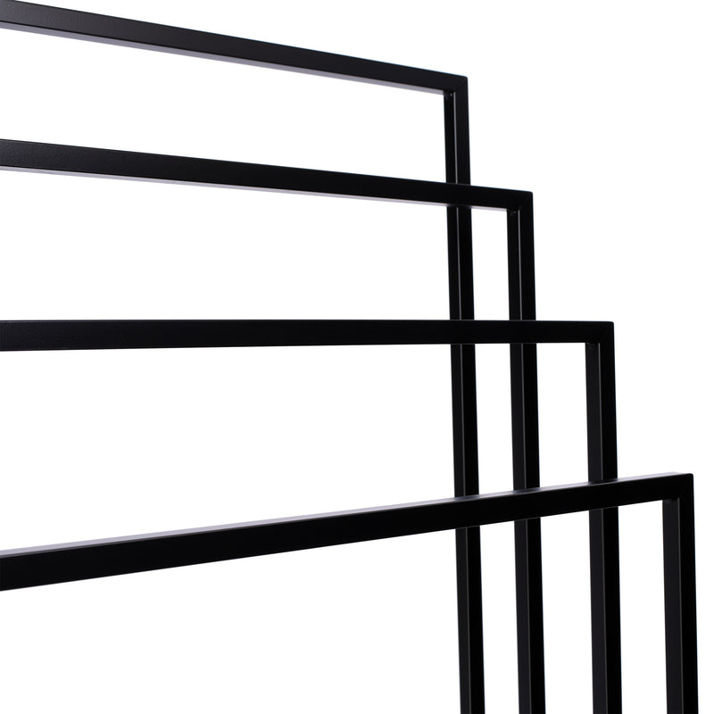 Cuier suport Neli pentru prosoape, negru 94 x 45 x 29 cm