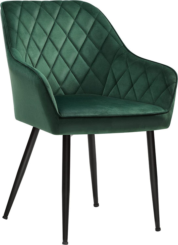 Scaun dining  LDC088C01, verde, dimensiune unica SONGMICS