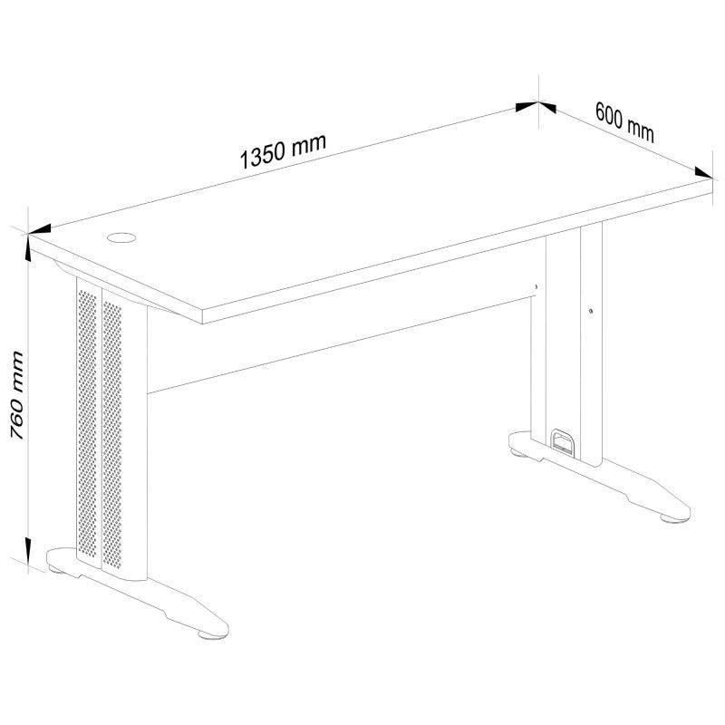 Birou de calculator bm-135 dab stejar craft