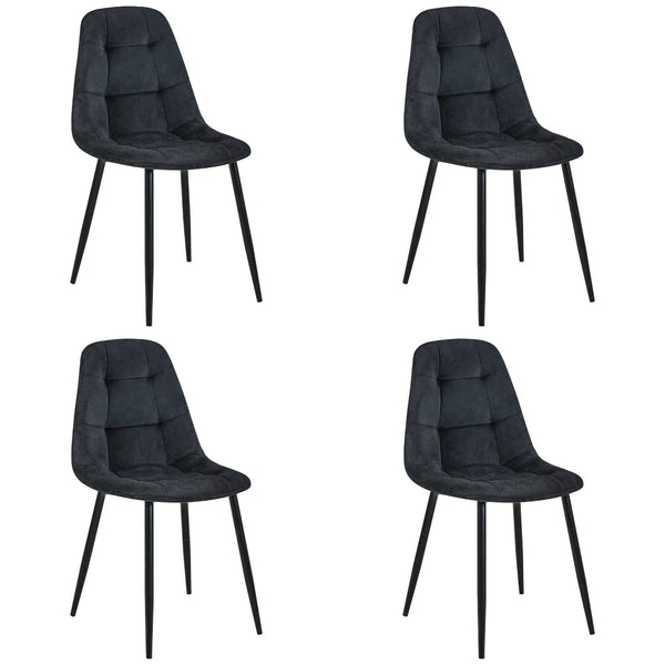 Set de 4 scaune SJ.1 negru