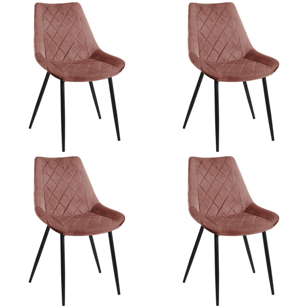 Set de 4 scaune SJ.0488 roz