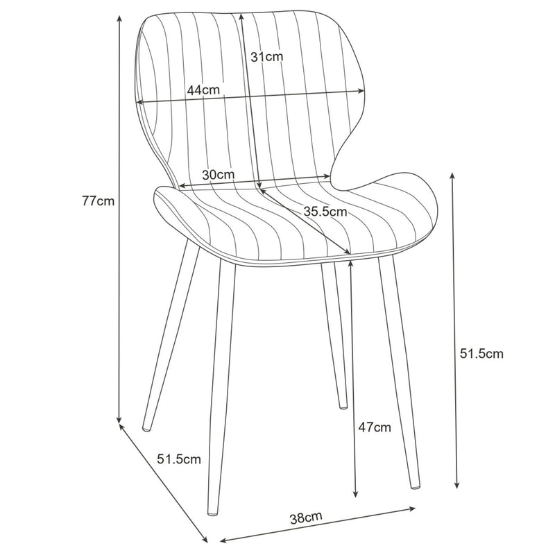 Set de 4 scaune SJ.17 negru