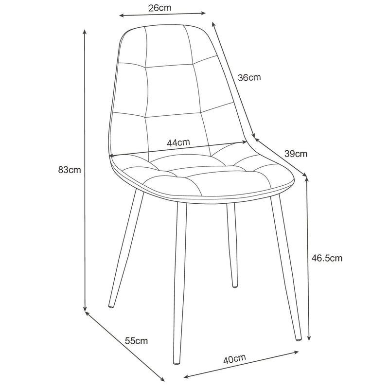 Set de 2 scaune SJ.1 gri