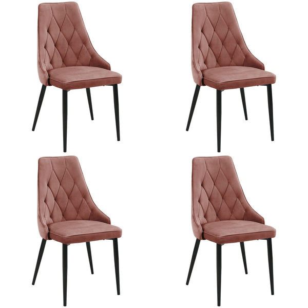Set de 4 scaune SJ.054 roz