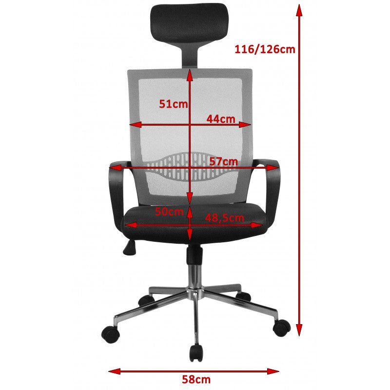 Scaun de birou ocf-9 negru