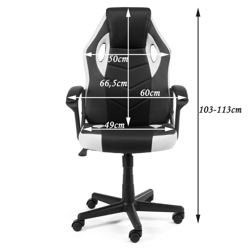 Scaun gaming rosu, 44 x 48 x 103 - 113 cm