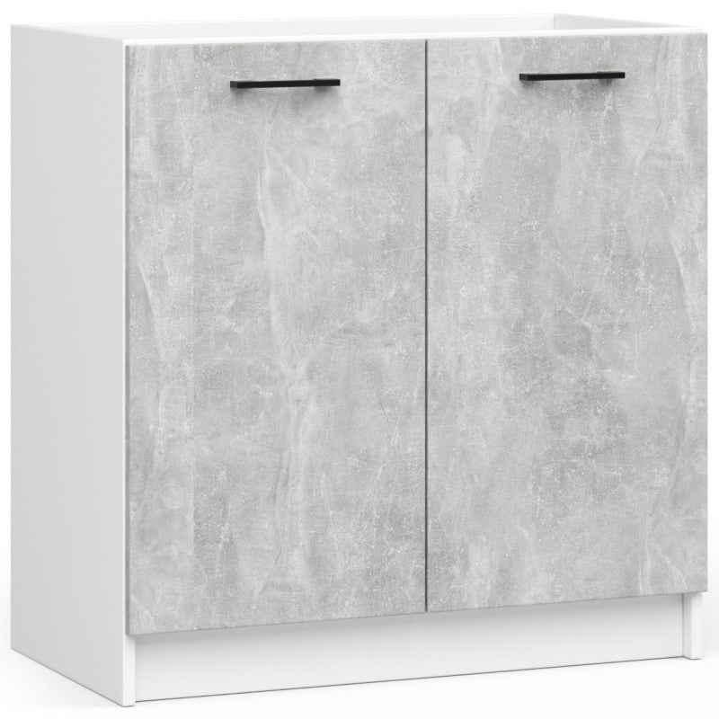 Set mobilier de bucatarie Oliwia G1 2.0M alb-gri beton