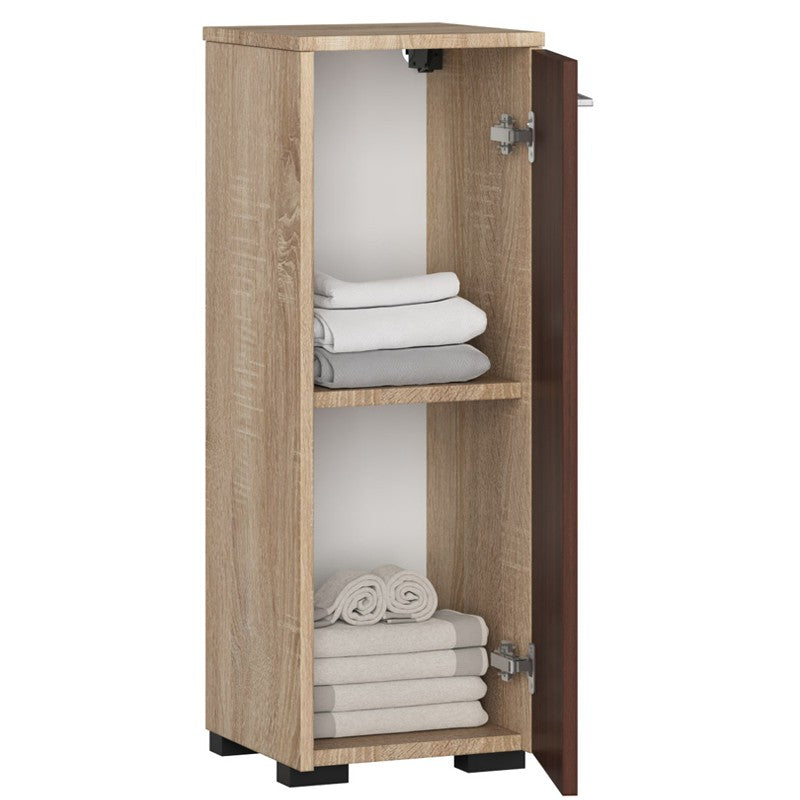 Dulap de baie stand fin s30 1d stejar sonoma / wenge