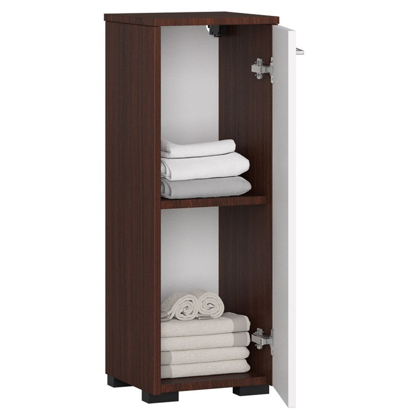 Dulap de baie stand fin s30 1d wenge / alb