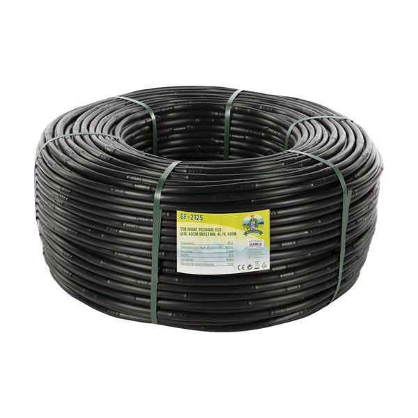 Tub irigat picurare ECO 400m diametru 16 distanta picurare 40cm grosime 1mm debit 4l/ora