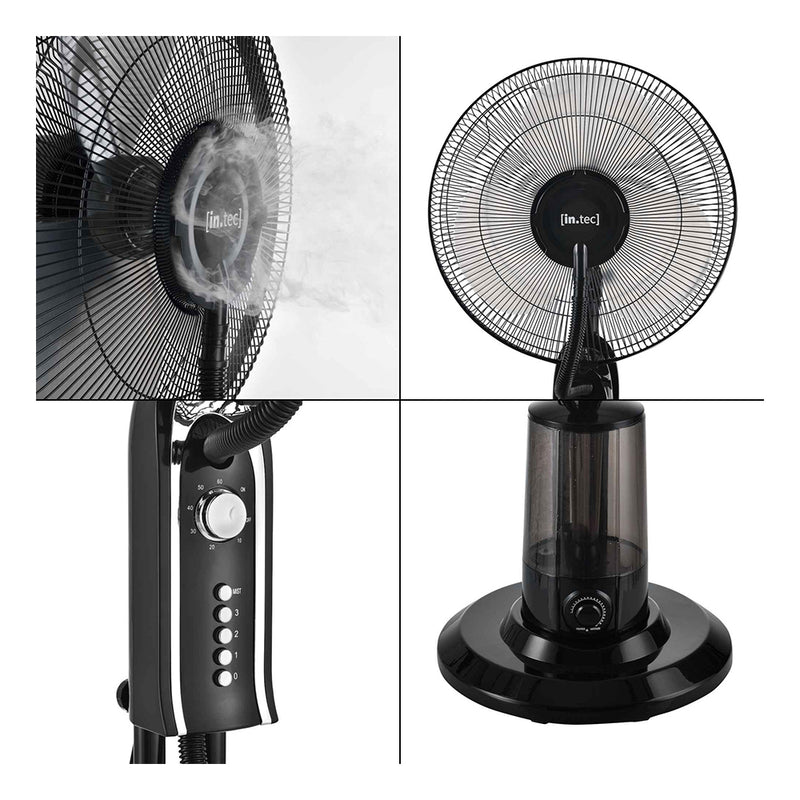 Ventilator cu vapori de apa - 75w - negru