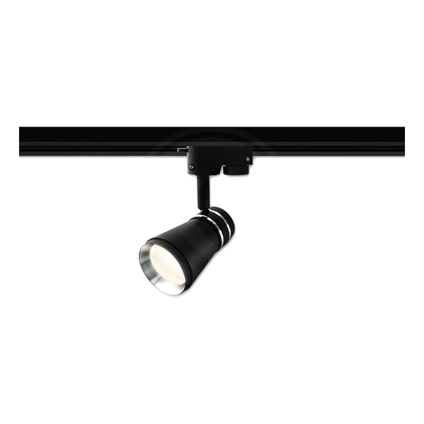 ﻿Lampa spot led silvio gu10 negru pentru sina