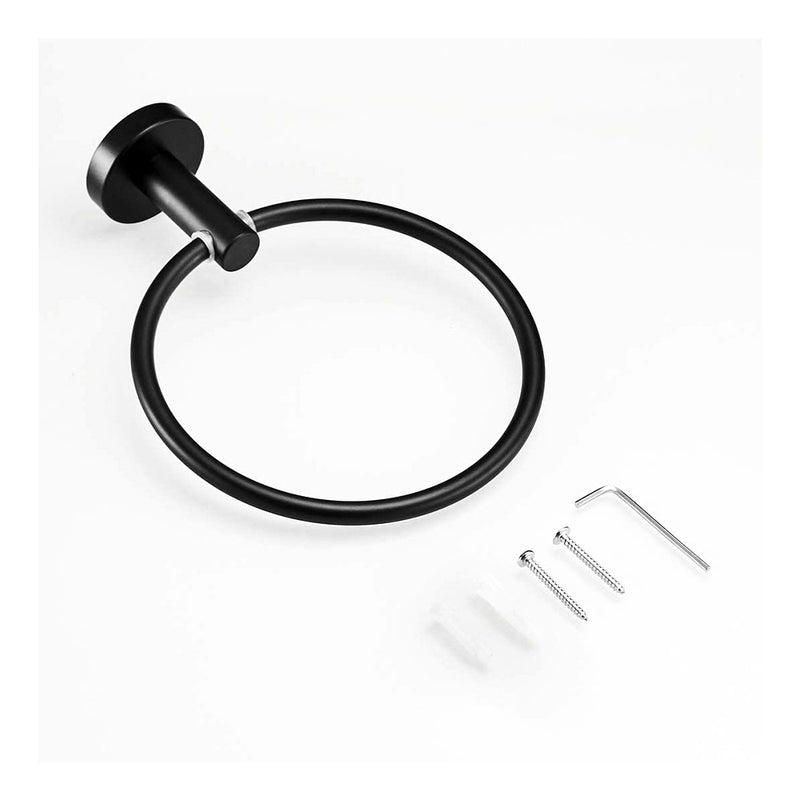 Suport de perete pentru prosoape - ring negru