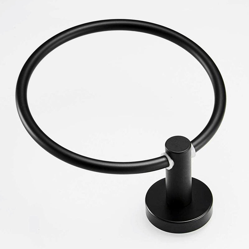 Suport de perete pentru prosoape - ring negru