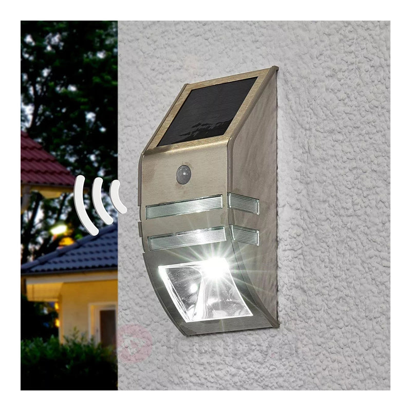 Lampa solara de perete cu senzor de miscare si lumina ip44 30 lumeni