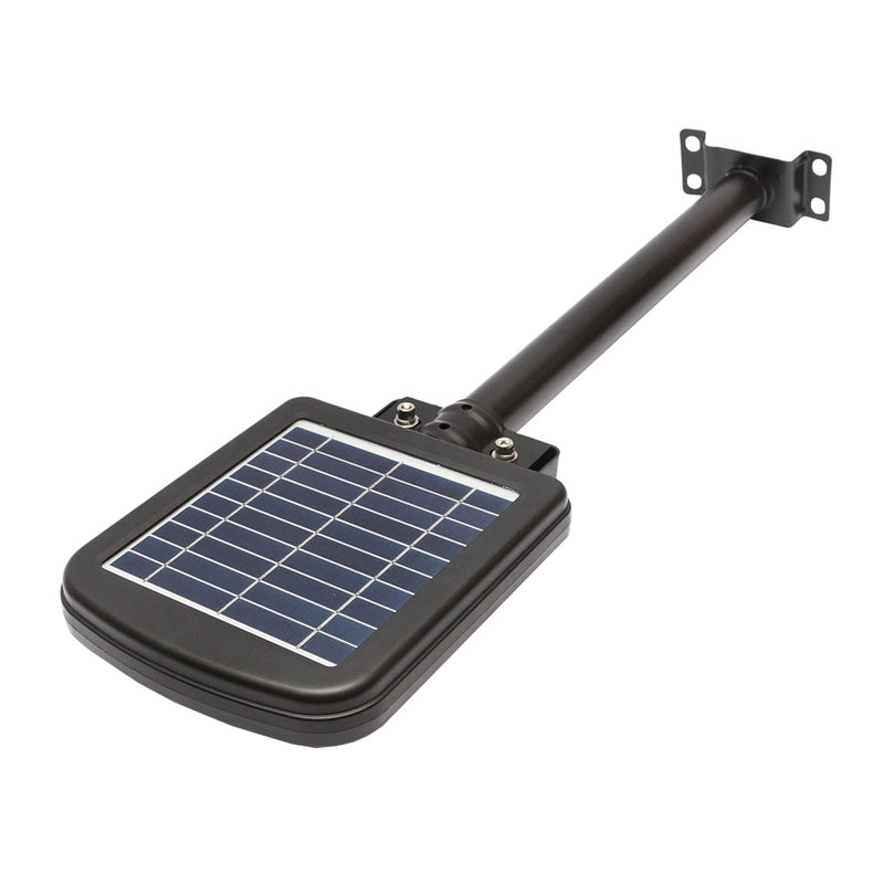 Lampa LED cu prindere pe stalp pentru iluminat stradal cu panou solar, senzor de miscare si telecomanda 50W 6500K