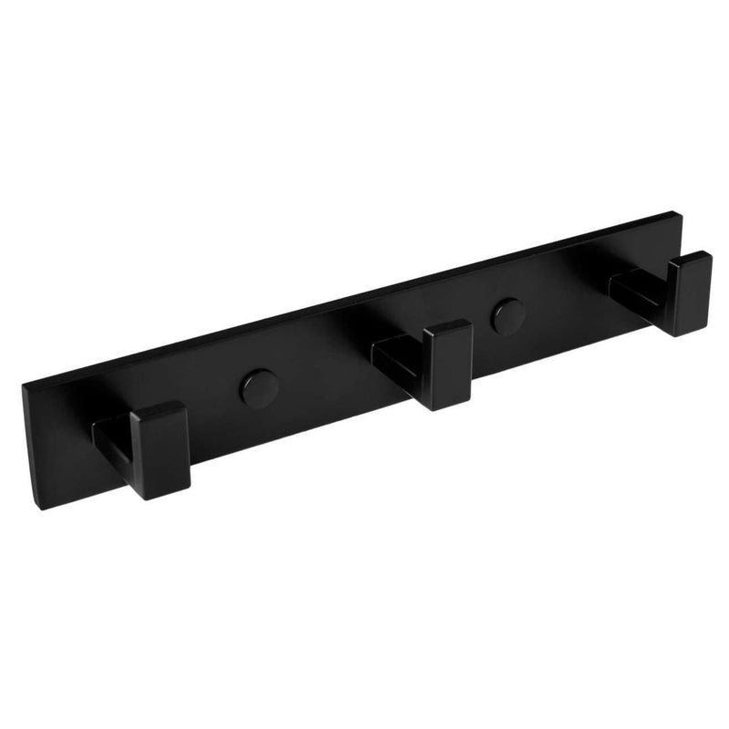 Suport de perete pentru prosoape Trio 24 x 4 x 4 negru