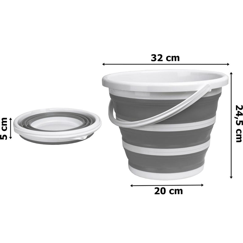 Galeata pliabila Compact 32 x 24.5 alb, gri