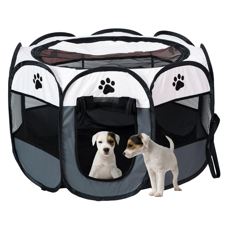 Tarc interior pentru animale XL 81 x 57 gri