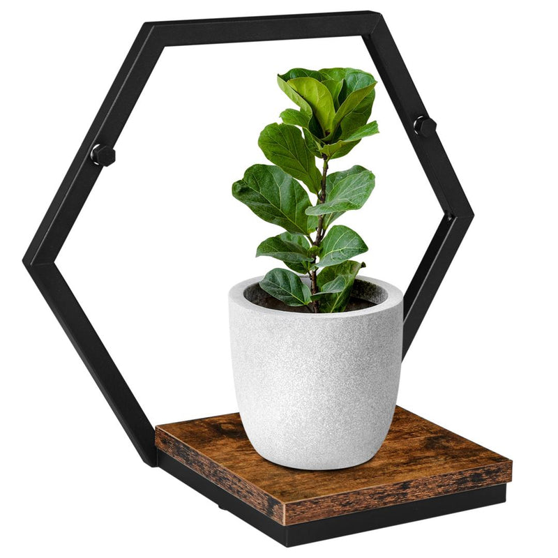 Suport plante Honung 35 x 30.5 x 19 negru, stejar