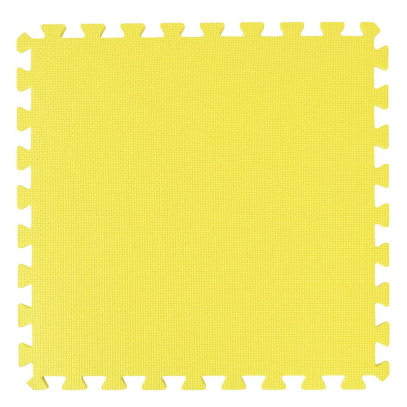 Set de 4 saltele puzzle pentru exercitii 118.5 x 118.5 galben