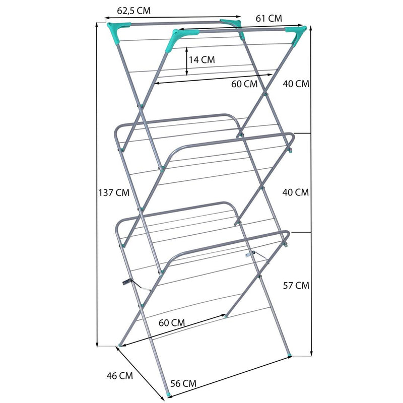 Uscator de haine rufe Aral 48 x 137 x 61