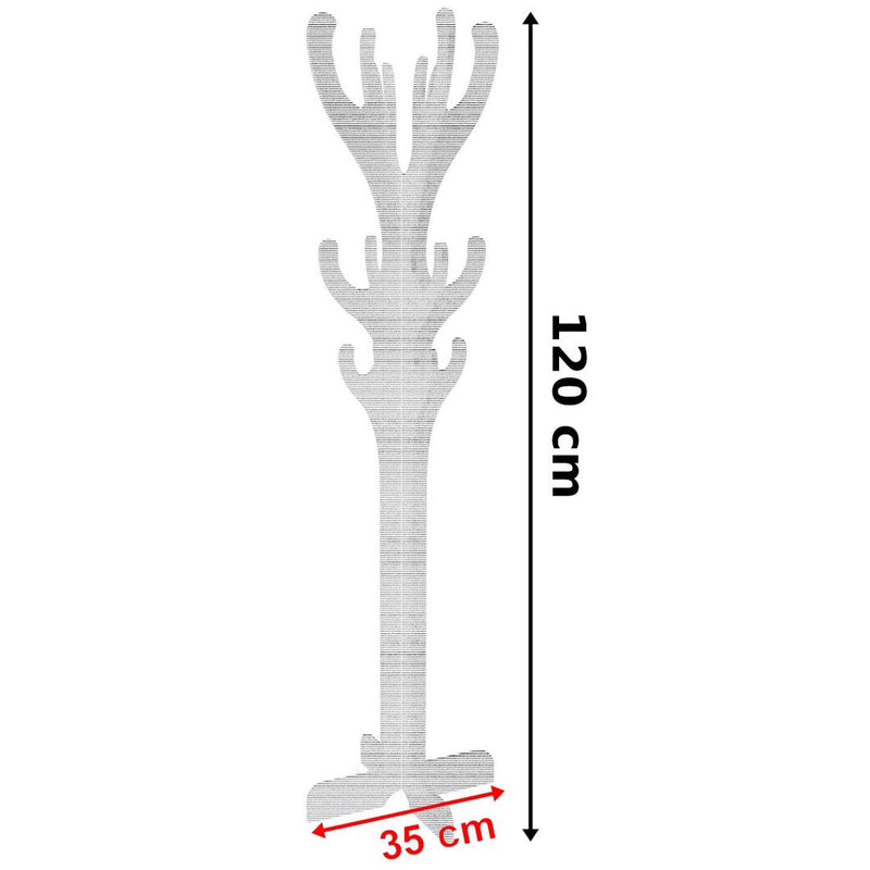 Cuier vertical Rudolf 35 x 120 x 35 alb