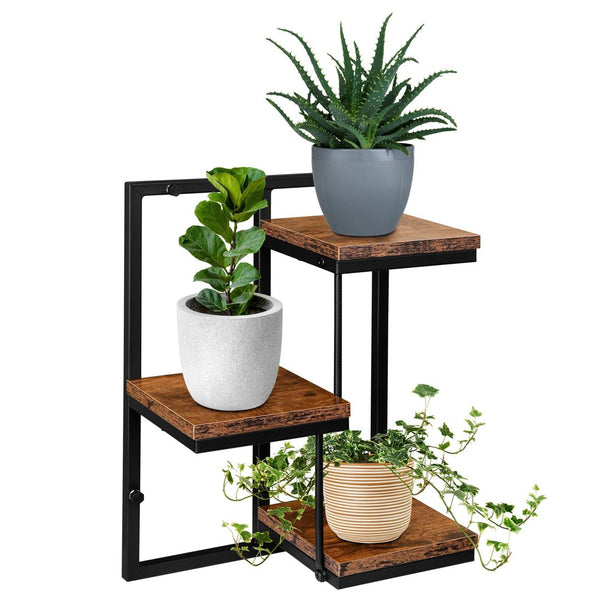 Suport plante Orkus 32.5 x 45 x 19 negru, stejar