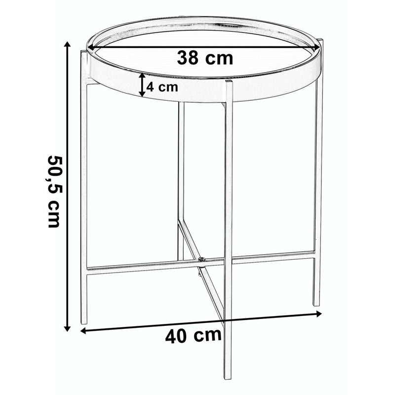 Masuta de cafea Santiago 40 x 50.5 negru