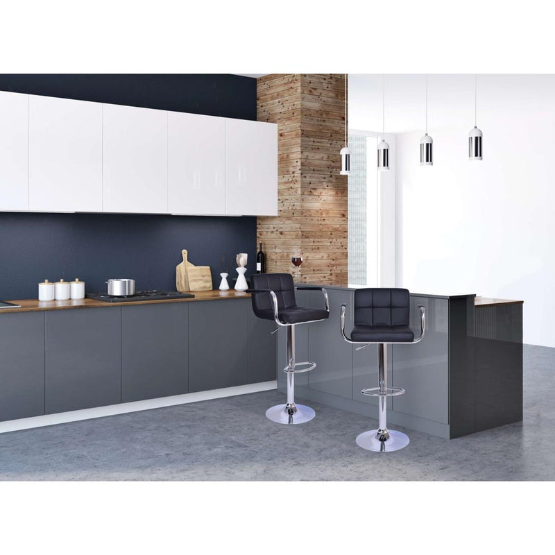 Scaun bar Monte 53 x 86-106 x 35 negru