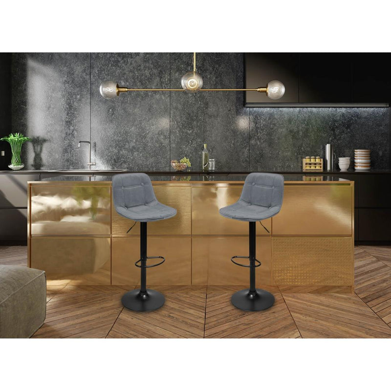 Scaun bar Belfast 43 x 86-106 x 35 negru