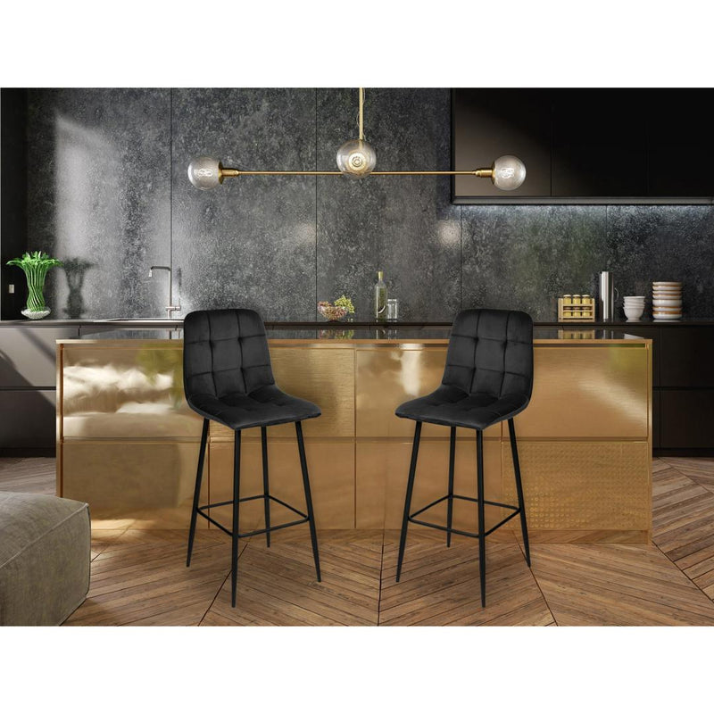 Scaun bar Hamilton 43 x 110 x 38 negru