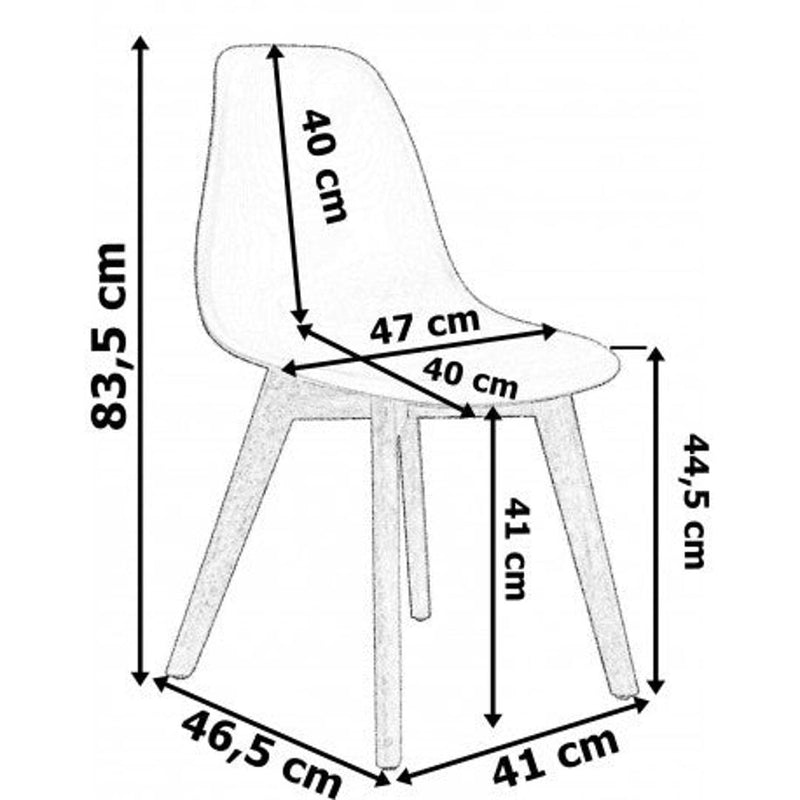 Scaun K-Asti 40 x 83.5 x 47 gri