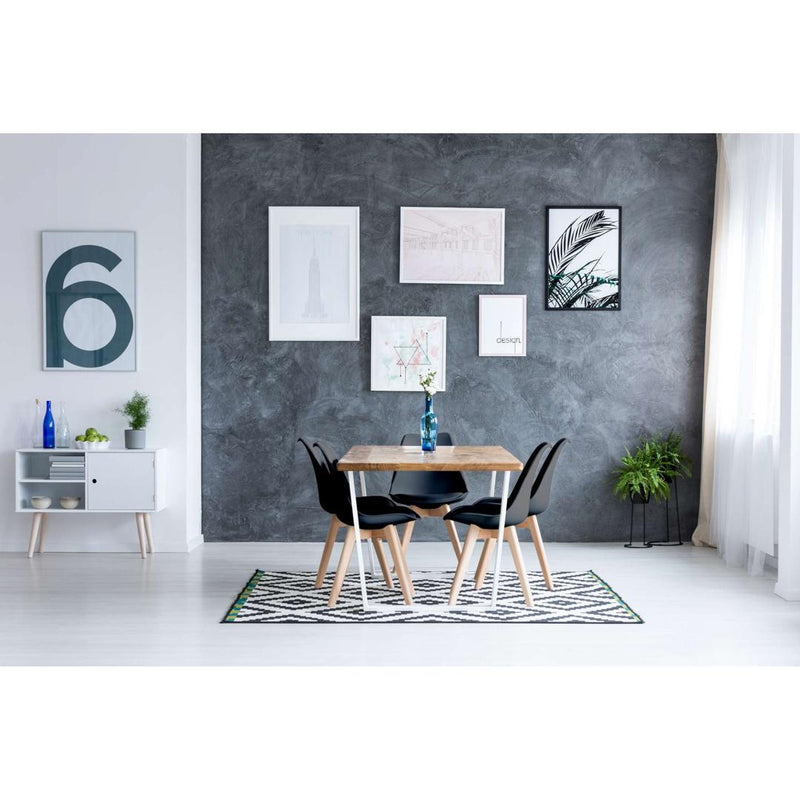 Scaun scandinav K-Nantes 49 x 83 x 42 negru