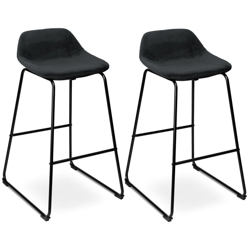 Set de 2 scaune de bar Sligo 30 x 91 x 43 negru