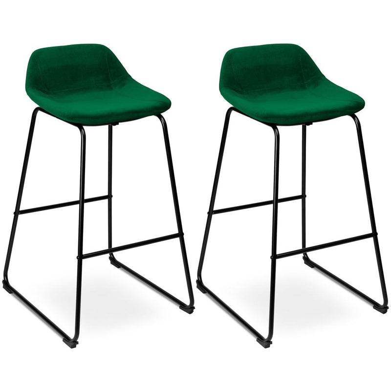 Set de 2 scaune de bar Sligo 30 x 91 x 43 verde