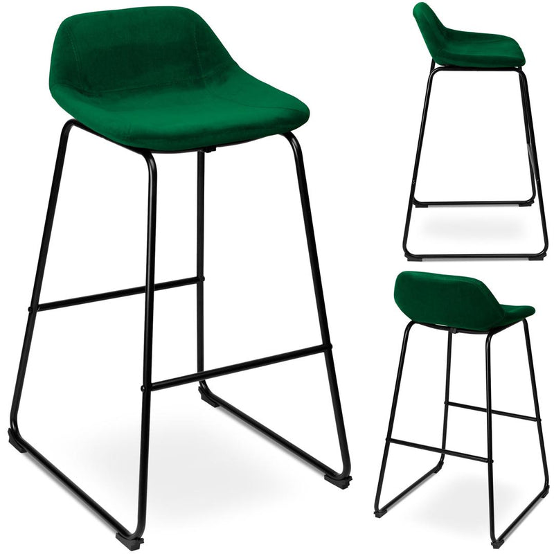 Set de 2 scaune de bar Sligo 30 x 91 x 43 verde