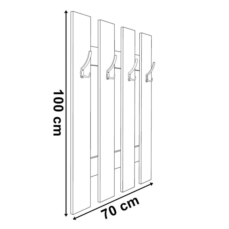 Cuier de perete Olaf 70 x 100 gri