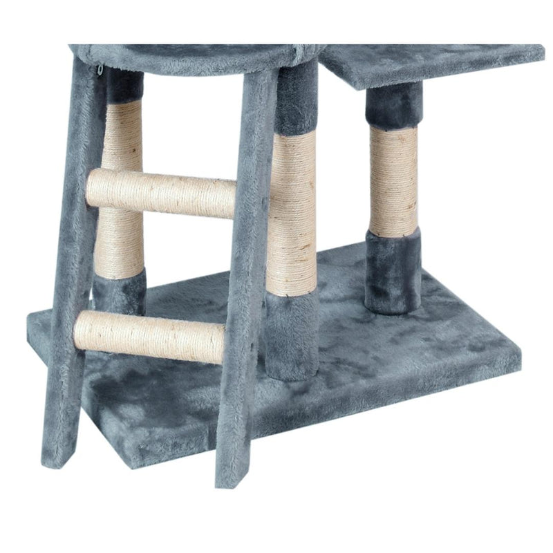 Ansamblu de joaca pentru pisici cu hamac Sorbo 150 cm antracit
