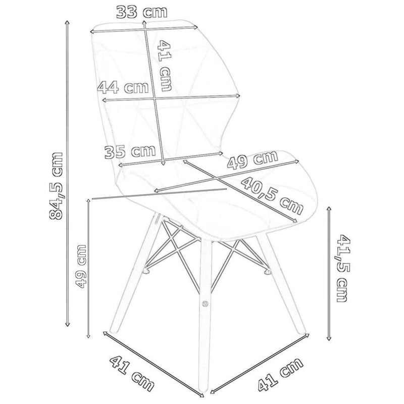 Scaun K-Rennes 49 x 84.5 x 40.5 roz