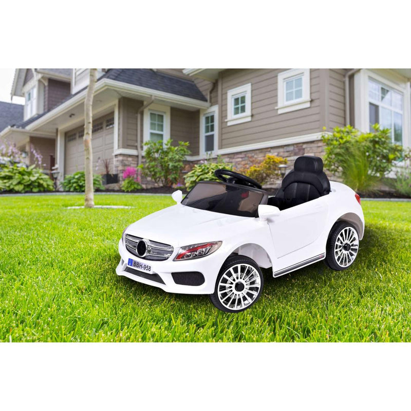 Masina electrica pentru copii Mercedes 48 x 43 x 95 alb